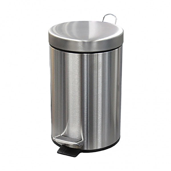 5L Round Stainless Steel Pedal Bin