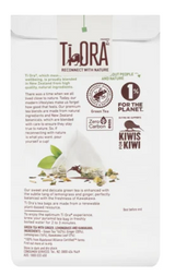 Ti Ora Green Tea With Ginger Lemongrass & New Zealand Kawakawa Pyramid Tea Bags 15pk