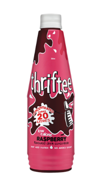 Thriftee Low Calorie Raspberry Flavoured Drink Concentrate 540ml