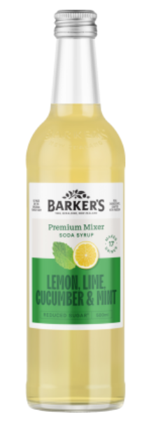 Barker's Lemon Lime Cucumber & Mint Premium Mixer 500ml