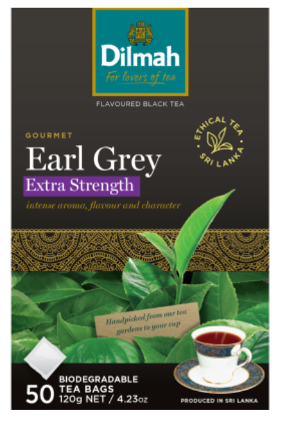 Dilmah Earl Grey Extra Strength Biodegradable Tea Bags 50pk