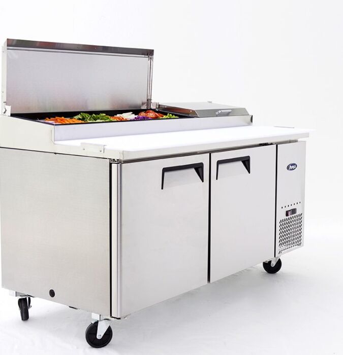 2 DOOR PIZZA PREP TABLE FRIDGE 1702 MM MPF8202 - Cafe Supply