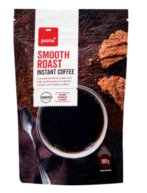 Pams Smooth Roast Powdered Coffee 100g