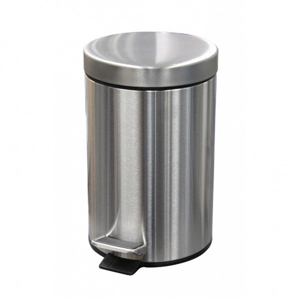 3L Round Stainless Steel Pedal Bin