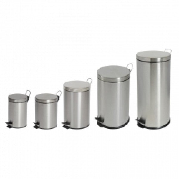 3L Round Stainless Steel Pedal Bin