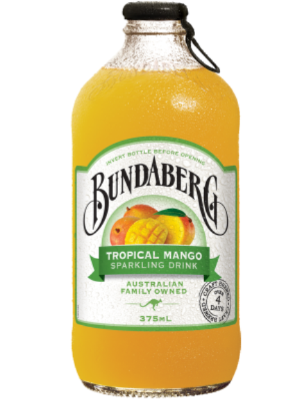 Bundaberg Tropical Mango Sparkling Drink 375ml