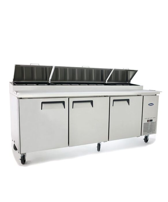 3 DOOR PIZZA PREP TABLE FRIDGE 2362 MM MPF8203 - Cafe Supply