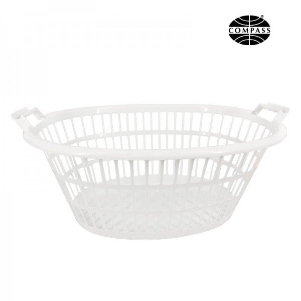 White Laundry Basket