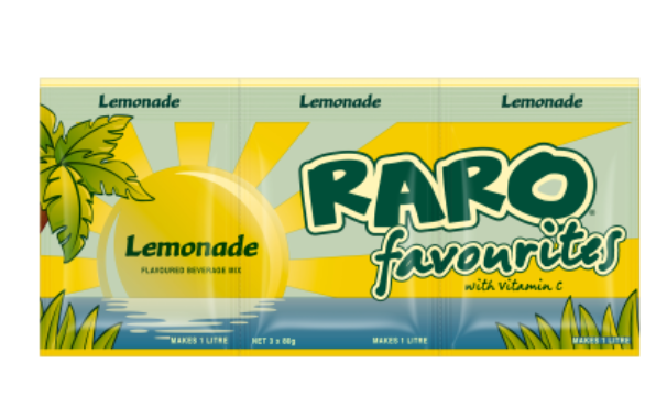 Raro Favourites Lemonade Flavoured Beverage Mix 3 x 80g