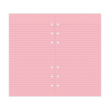 Filofax Personal Pink Lined Notepaper Refill 30 Sheets - Cafe Supply