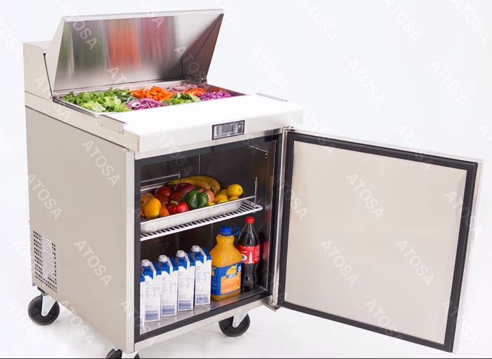 1 DOOR SANDWICH PREP TABLE FRIDGE 698 MM MSF8301 - Cafe Supply