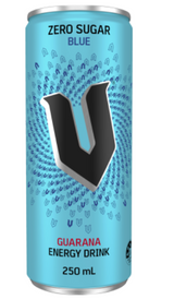 V Zero Sugar Blue Guarana Energy Drink 250ml