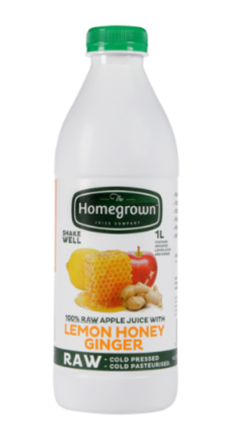 The Homegrown Juice Company Lemon Honey Ginger Juice 1l