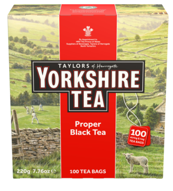 Taylors Yorkshire Proper Black Tea Bags 100pk