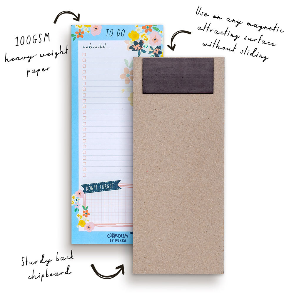 Pukka Carpe Diem Magnetic To Do List Dtizy Floral