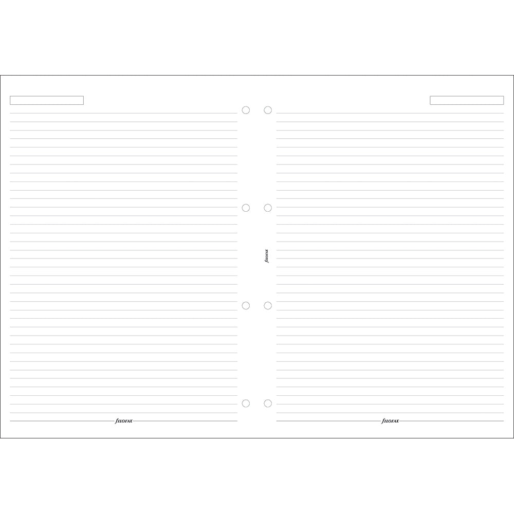 Filofax A4 White Lined Notepad Refill - Cafe Supply