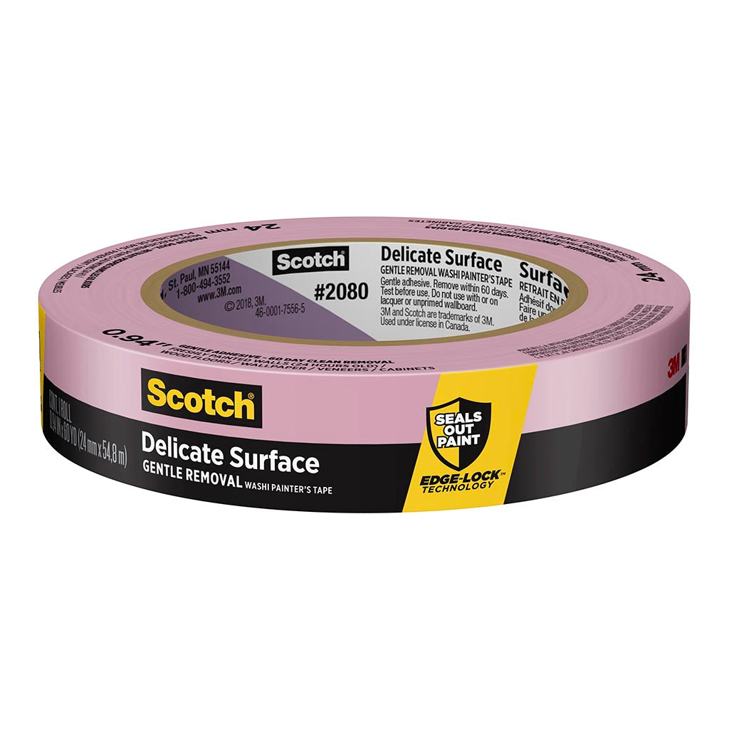 Scotch Painter's Tape 2080-24EC Delicate Surface 24mm x 55m