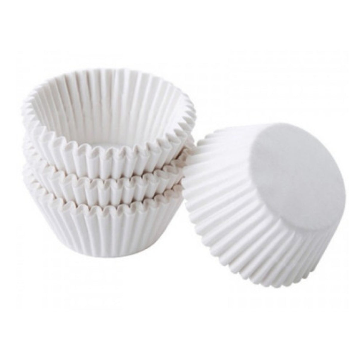 Mini Candy Cups - 40mmx26mmx14mm White (100)