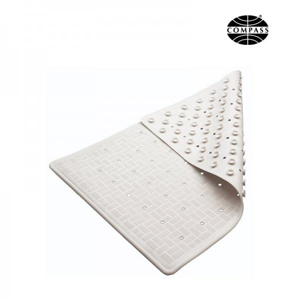 Non-Skid Rubber Bath Mat 52x34cm White