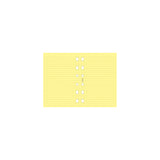 Filofax Pocket Yellow Lined Notepaper Refill - Cafe Supply