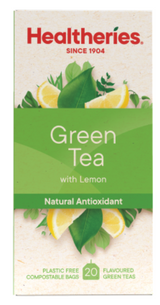 Healtheries Green Tea With Lemon Tea Bags 20pk