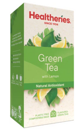 Healtheries Green Tea With Lemon Tea Bags 20pk