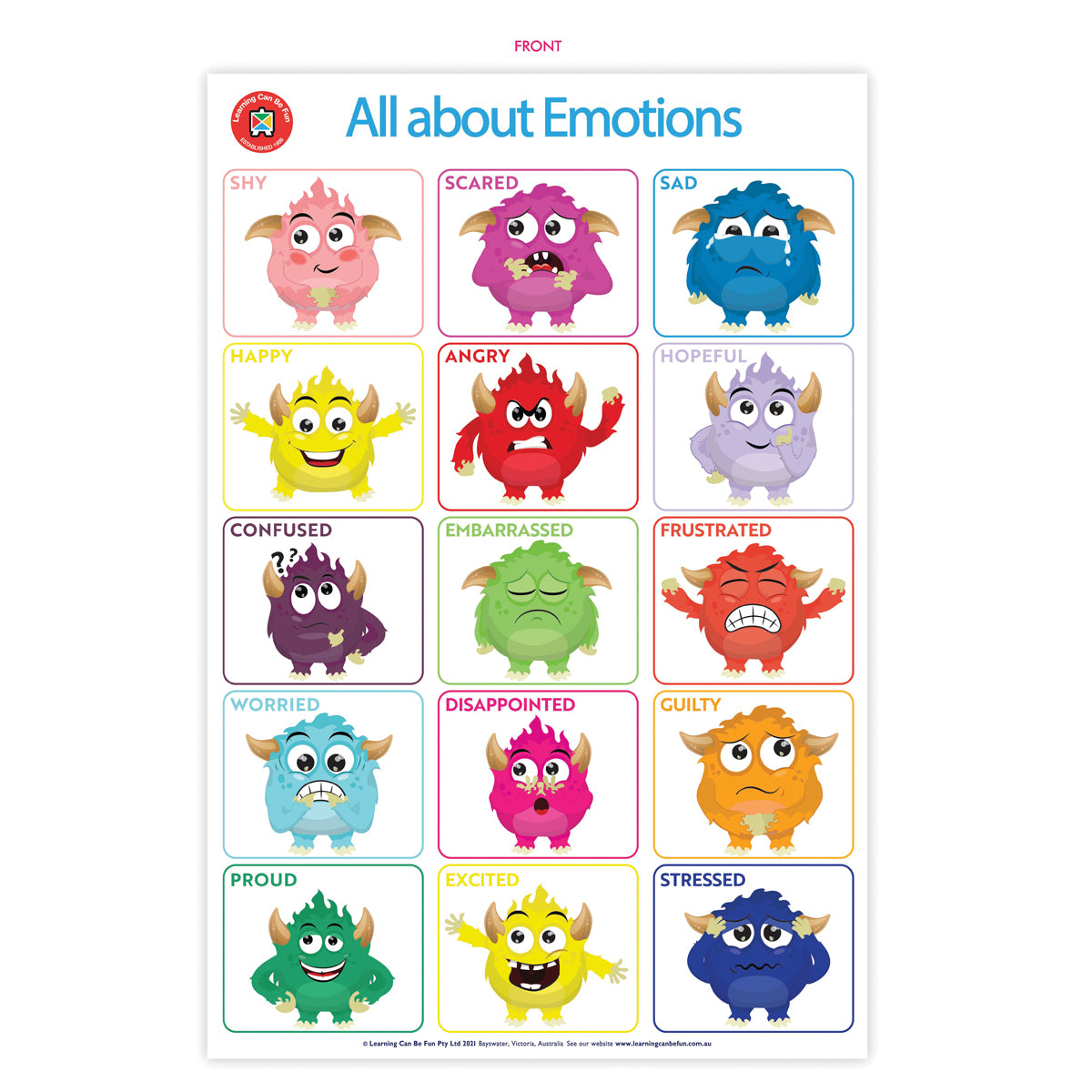 LCBF Wall Chart All About Emotions Poster