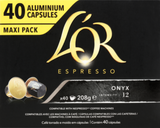 L'OR Espresso Onyx Intensity 12 Coffee Capsules 40pk