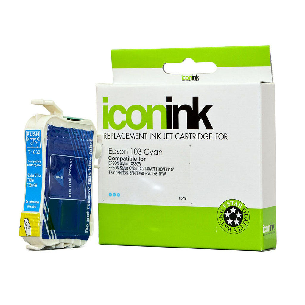 Icon Compatible Epson 103 Cyan Ink Cartridge