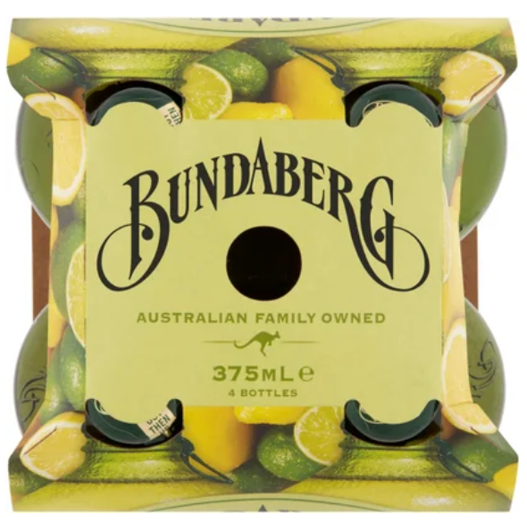 Bundaberg Lemon Lime & Bitters Bottles 4 x 375ml