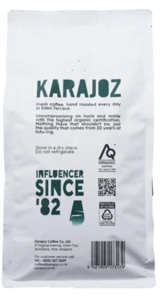 Karajoz Organic Coffee Beans 750g