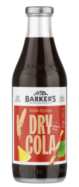 Barker's Dry Cola Soda Syrup 710ml