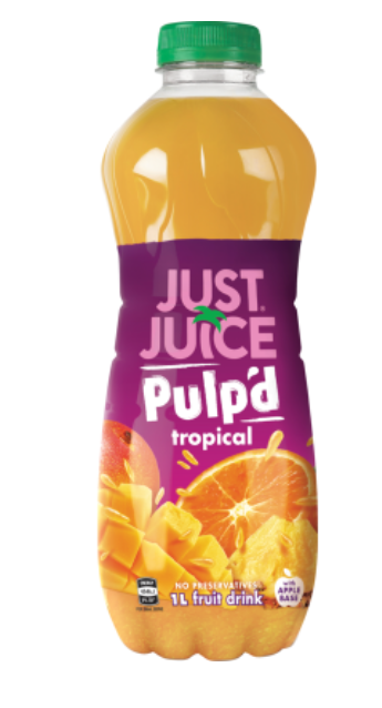 Just Juice Pulp'd Tropical Fruit Drink 1l