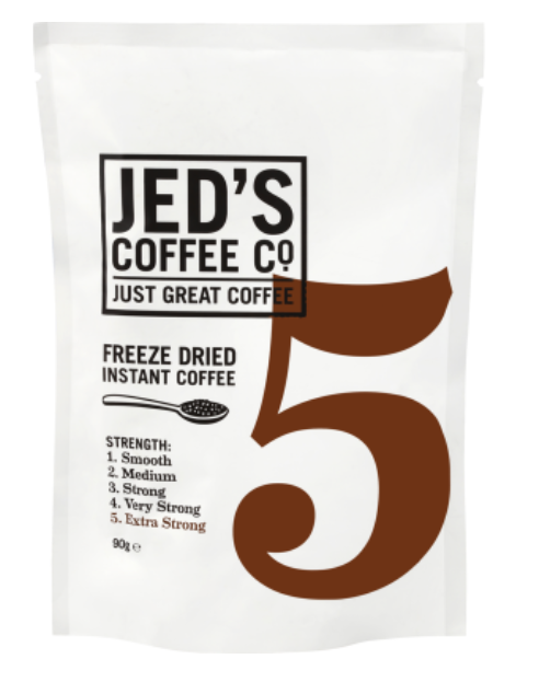 Jed's Coffee Co. #5 Extra Strong Strength Instant Freeze Dried Coffee Refill 90g