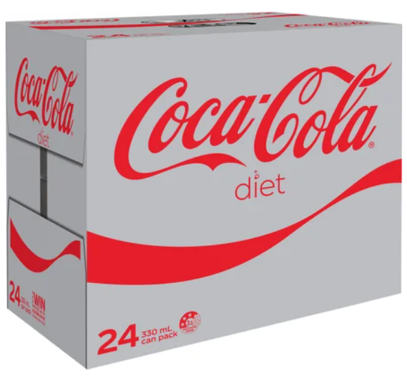 Diet Coca-Cola Soft Drink Cans 24pk