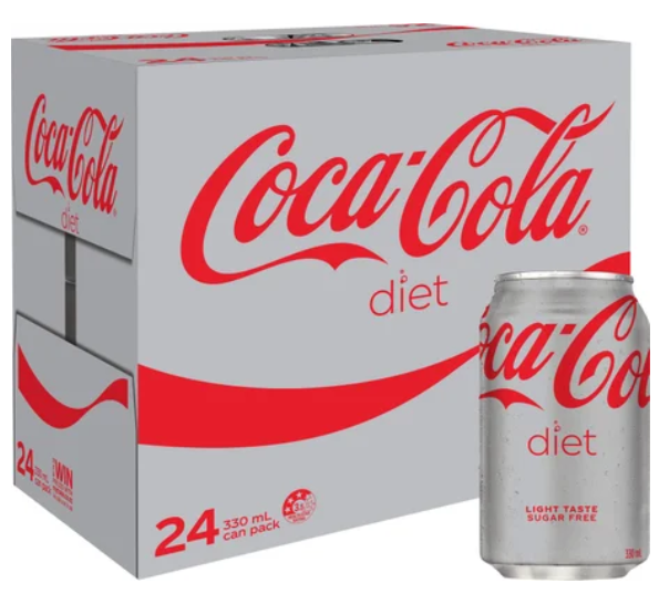 Diet Coca-Cola Soft Drink Cans 24pk