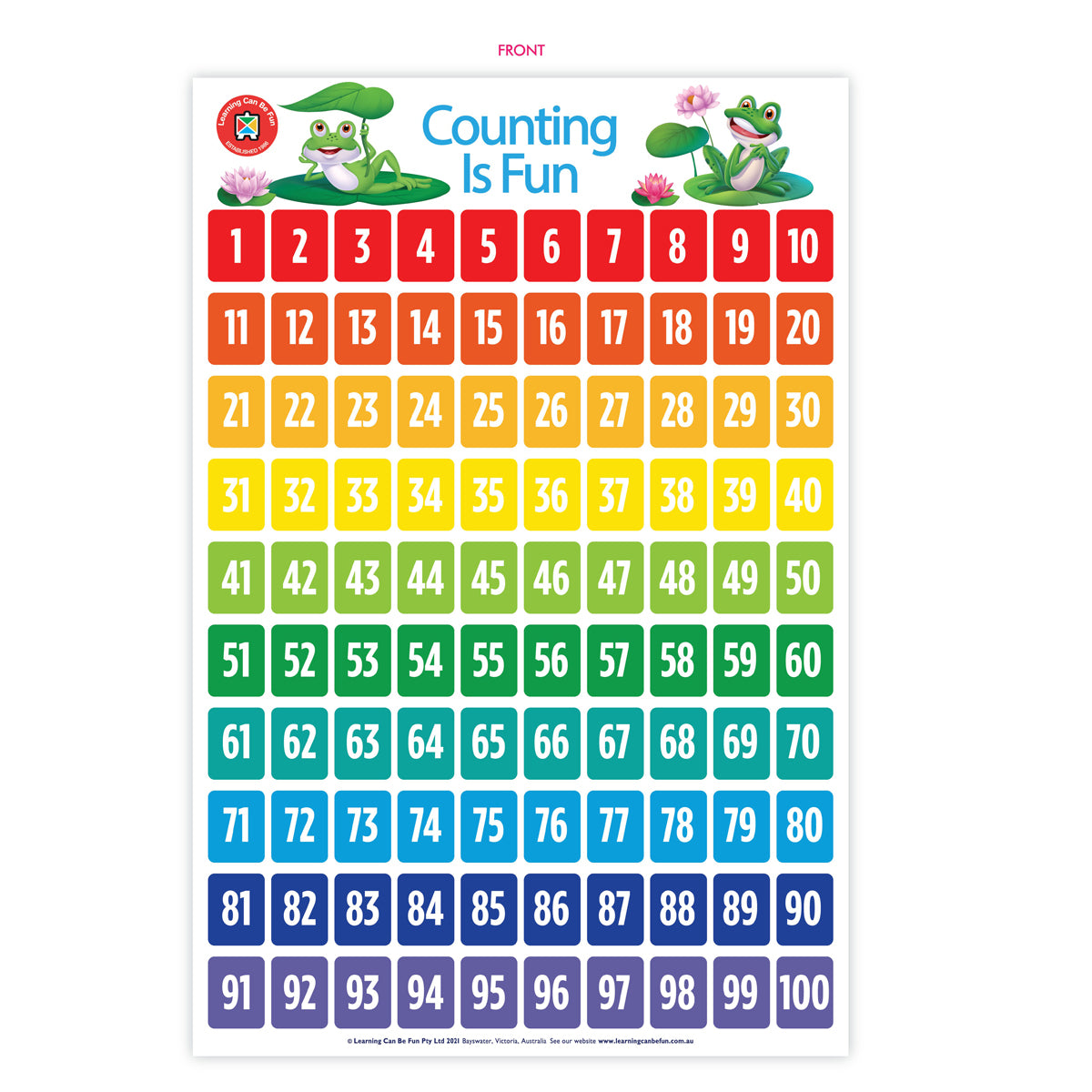 LCBF Wall Chart Counting Is Fun Poster