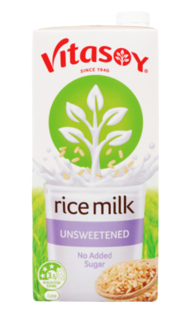 Vitasoy Unsweetened Rice Milk 1l – Cafe Supply