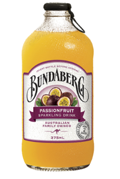 Bundaberg Passionfruit Sparkling Drink 375ml