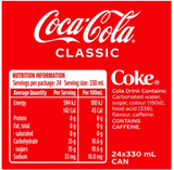 Coca-Cola Classic Cans 24 x 330ml