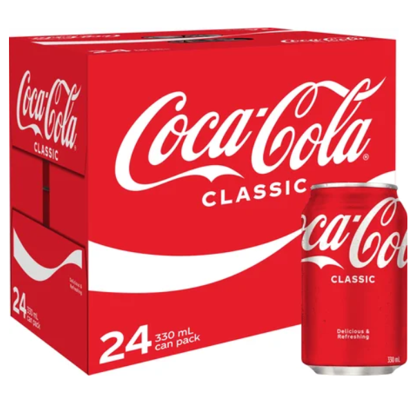 Coca-Cola Classic Cans 24 x 330ml