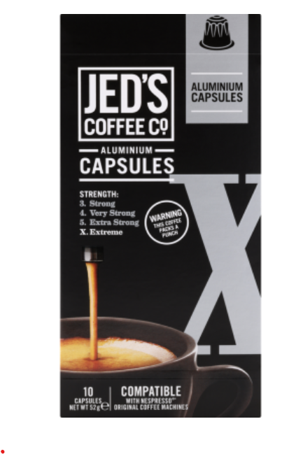 Jed's Coffee Co. X Extreme Coffee Capsules 10pk