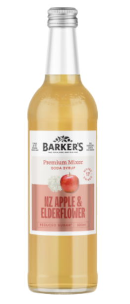 Barker's New Zealand Apple & Elderflower Premium Mixer 500ml