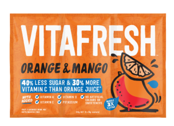 Vitafresh Orange & Mango Flavoured Drink Mix 150g