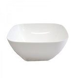 Salad Bowl White Plastic 260mm Square