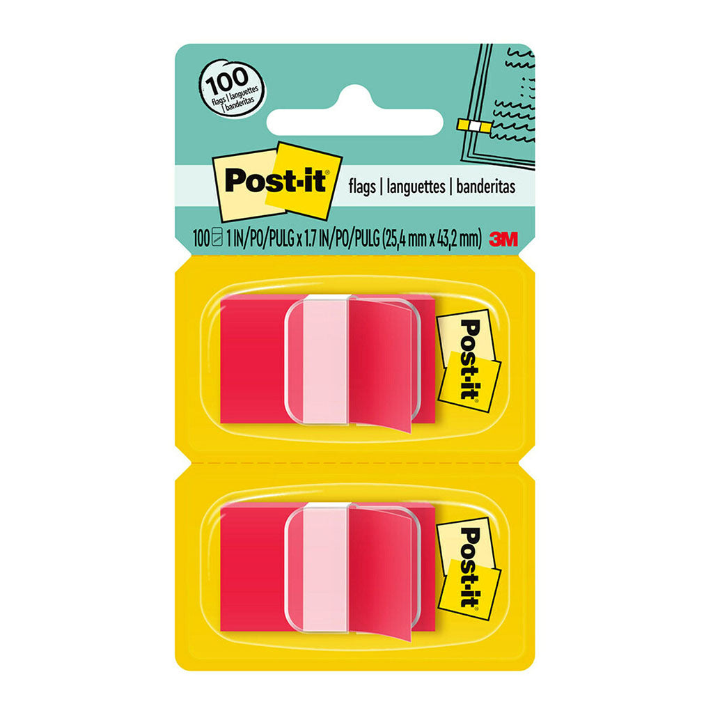 Post-it Flags 680-RD2 25x43mm Red, Pack of 2