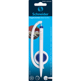 Schneider Ballpoint Pen Klick-Fix-Pen Blister Medium Blue Ink White Barrel - Cafe Supply