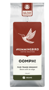 Hummingbird Oomph! Fair Trade Organic Fresh Whole Beans Coffee 500g