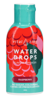 Vital Zing Water Drops Raspberry Flavour Enhancer 45ml