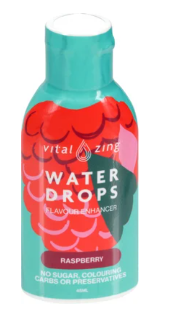 Vital Zing Water Drops Raspberry Flavour Enhancer 45ml